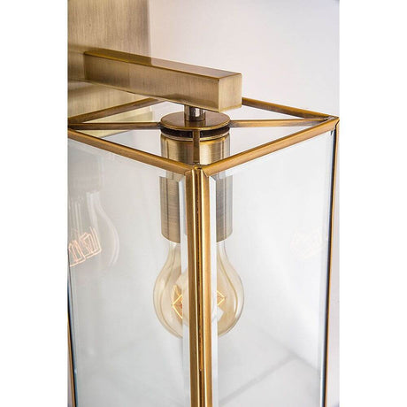 Lampada a parete Flavio Brass Lantern, chiaro