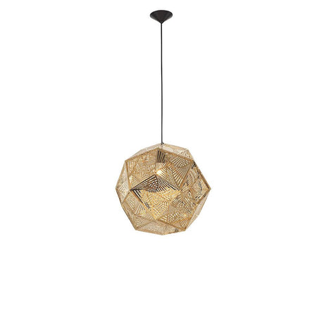 Foggia Hängelampe Stahl Gold mit modernem Design für Wohn- oder Esszimmer, aus robustem Stahl in elegantem Gold.