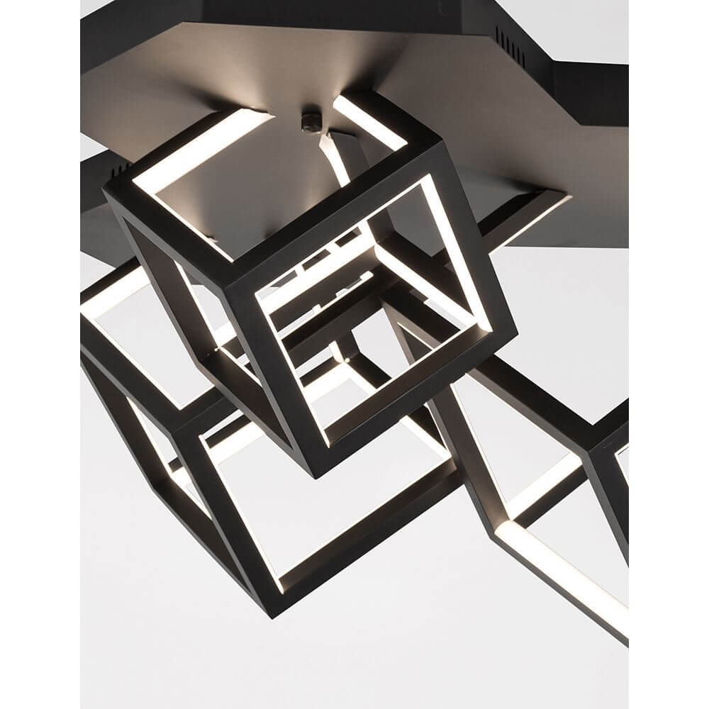 Gabbia LED Deckenleuchte mit modernem Design aus Aluminium und Silikon, ideal für Wohnzimmer, Flur oder Schlafzimmer.