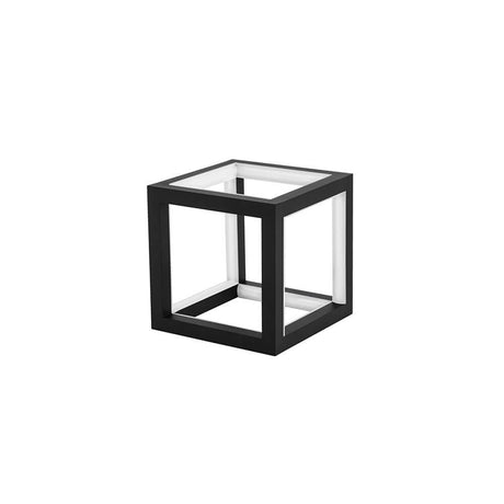 Gabbia LED Würfel Tischlampe in modernem Design aus Aluminium und Silikon, ideal für jeden Raum.