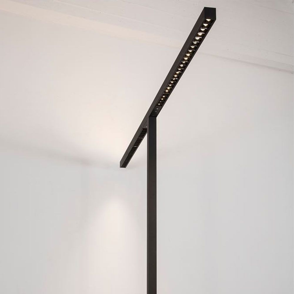 MODERN Gal Büro Arbeitsplatzleuchte Stehleuchte in elegantem Design mit dimmbaren LED-Leuchten für optimale Ausleuchtung.