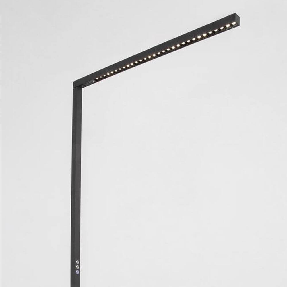 Gal Büro Arbeitsplatzleuchte Stehleuchte LED Dimmbar in elegantem Design für ergonomische Beleuchtung.