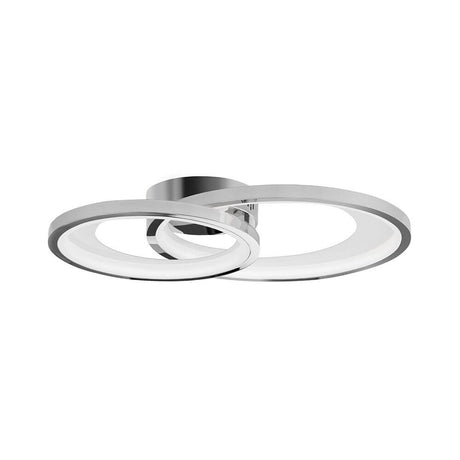 Nova Luce Galaxy LED plafonnier chromé au design minimaliste et à la belle répartition de la lumière.
