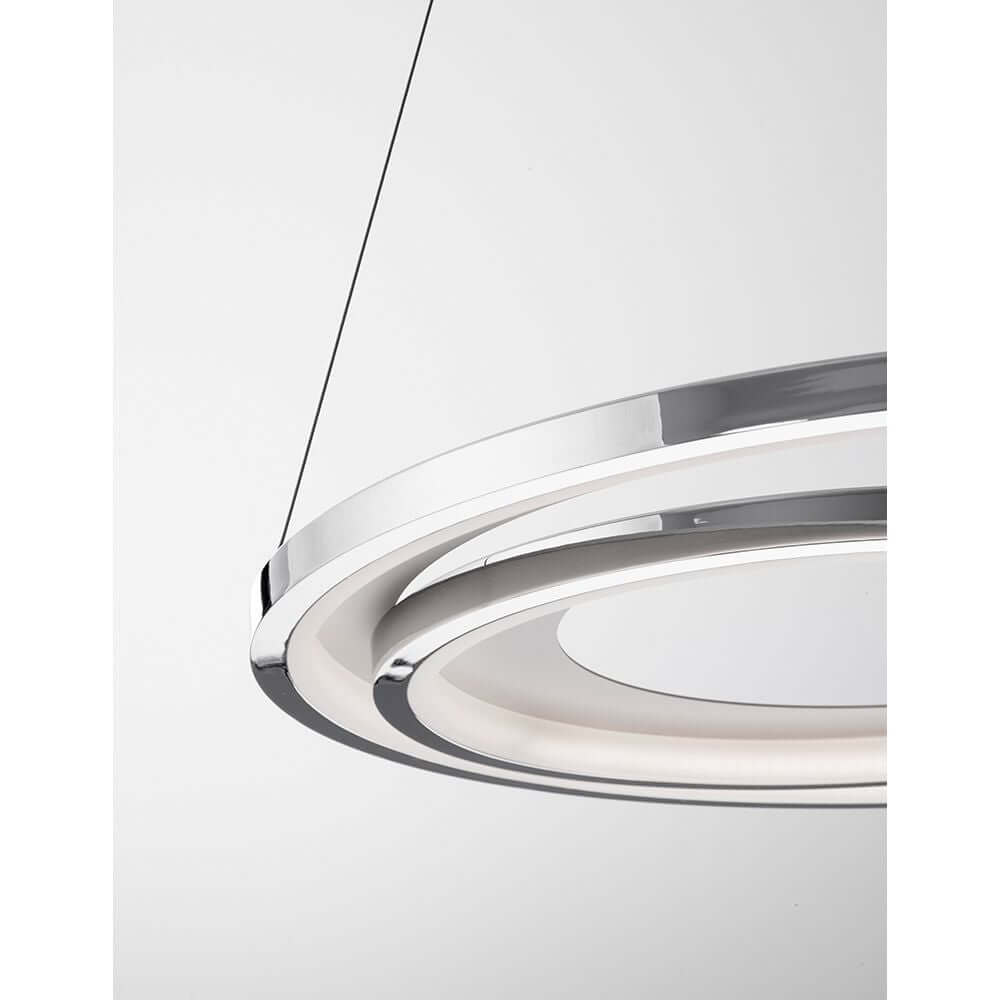 Galaxy LED Hängelampe Ø 62cm - elegante Deckenleuchte in Aluminium und Acryl mit modernem Design.