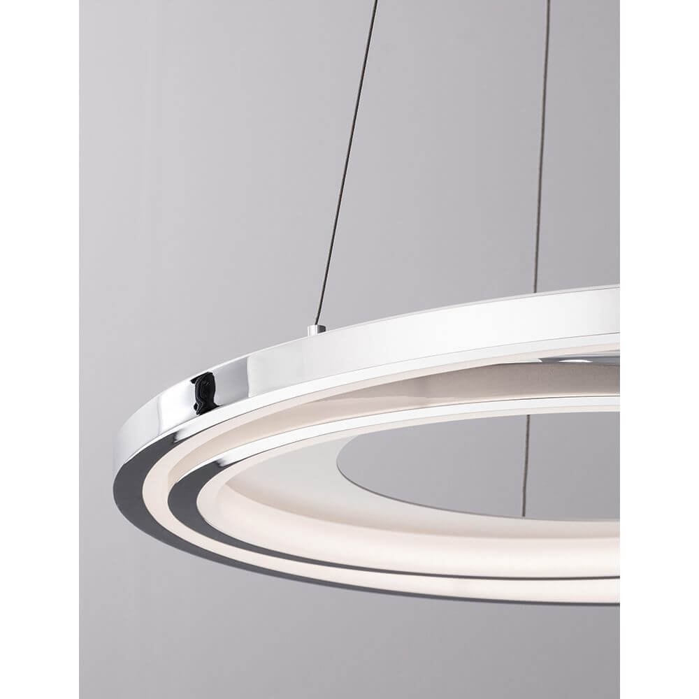 Galaxy LED Hängelampe Ø 62cm, moderne Deckenleuchte mit minimalistischem Design aus Aluminium und Acryl.
