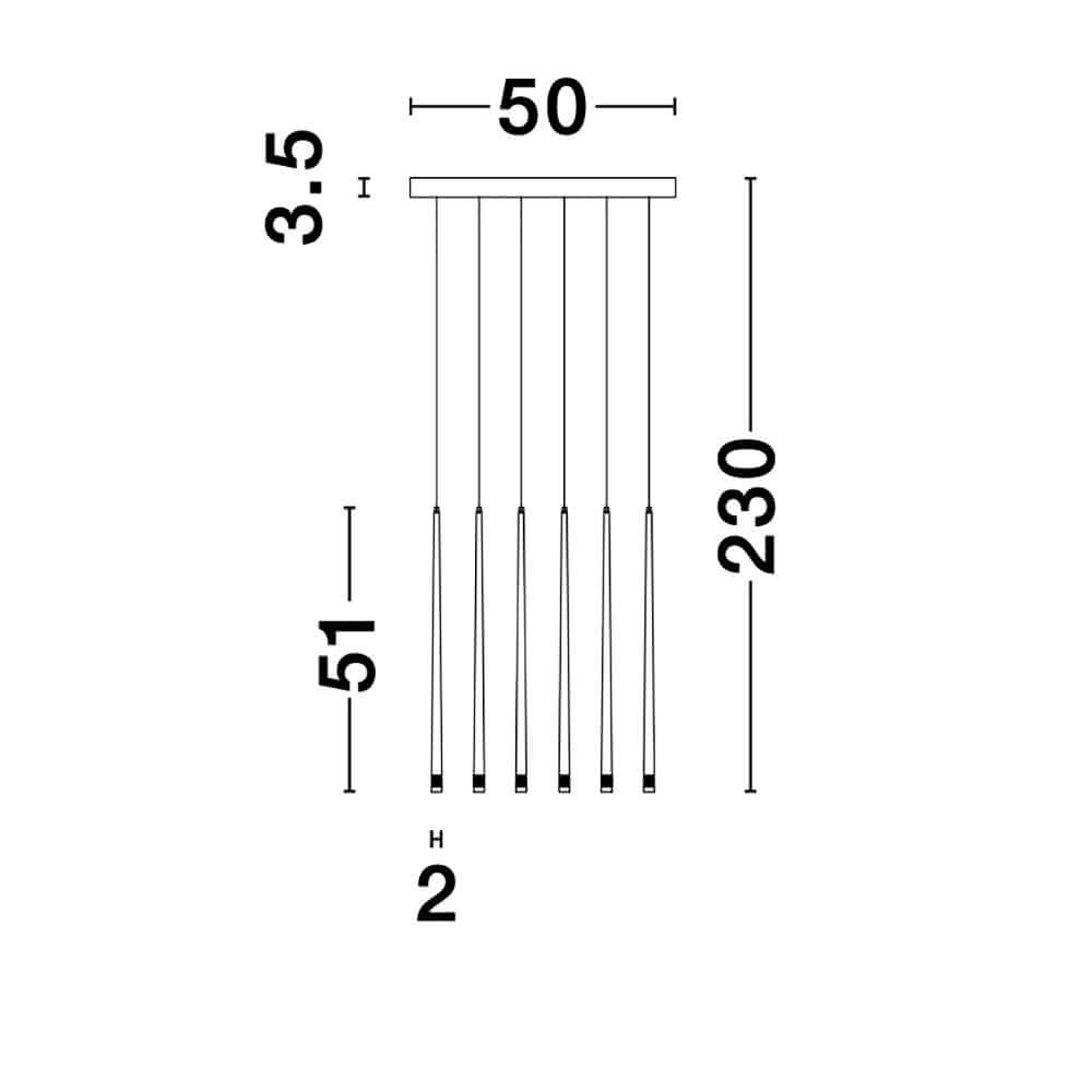 Nova Luce Giono LED Pendelleuchte Ø 50cm