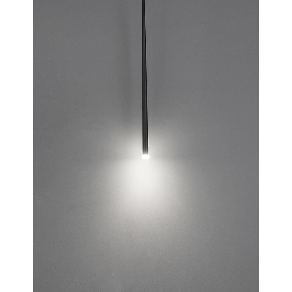 Giono LED Pendellampe 51cm Schwarz mit moderna LED-Beleuchtung in schlichtem Design.
