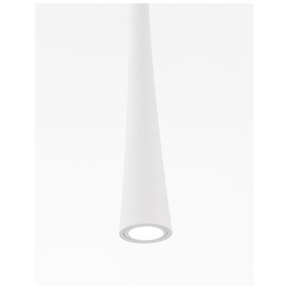 Goccio LED Pendellampe in Weiß mit modernem, schlichten Design für stilvolle Wohnräume.