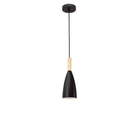 Grant Pendelleuchte Metall Holz mit modernem Design und Holzakzent, perfekt für stilvolle Raumbeleuchtung.