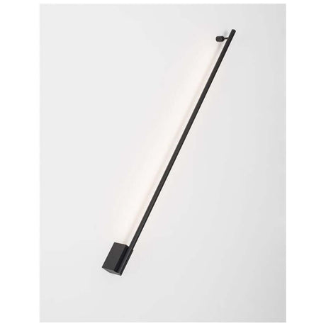 Gropius LED Wandlampe 90cm – elegante schwarze Aluminium-Wandleuchte, warmweiß 3000K, 507 lm, modernes Design für Flur, Ess- und Wohnzimmer