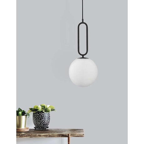 Grus hanging lamp ball, opal