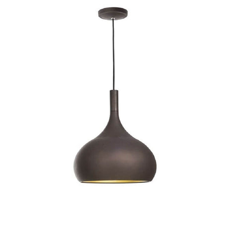 Hängeleuchte Nuorese Braun mit schlichter, runder Form und E27 Fassung für modernes Wohndesign.