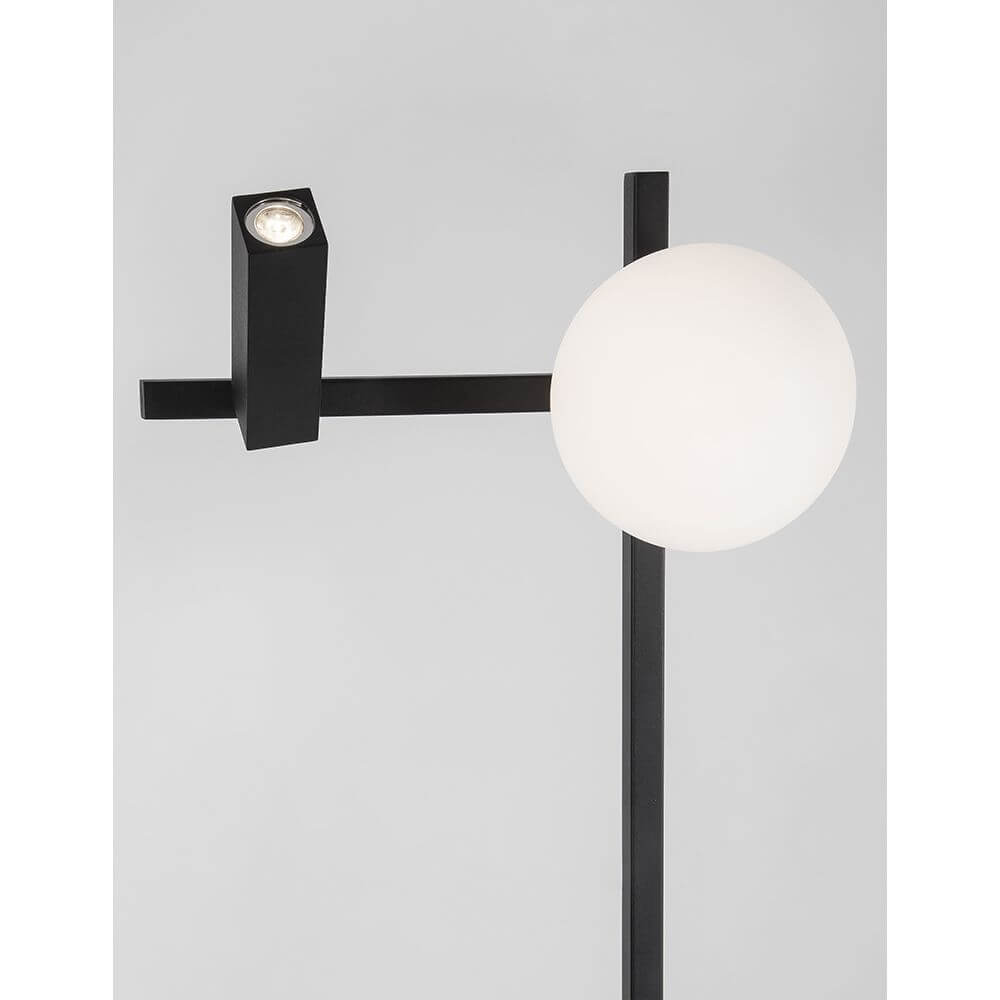Joline LED Stehleuchte 2-flammig Sandig-Schwarz mit modernem Design und sanfter Beleuchtung.