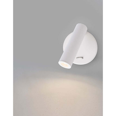 Laredo LED Wandlampe in Weiß, moderne schwenkbare Wandleuchte mit gezieltem Licht
