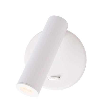 Laredo LED Wandlampe in Weiß, moderne weiße Wandleuchte mit schwenkbarem Spot