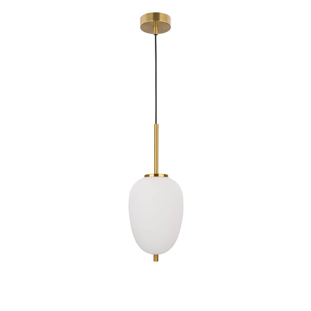 Nova Luce Lato Glas-Hängeleuchte Antik-Gold
