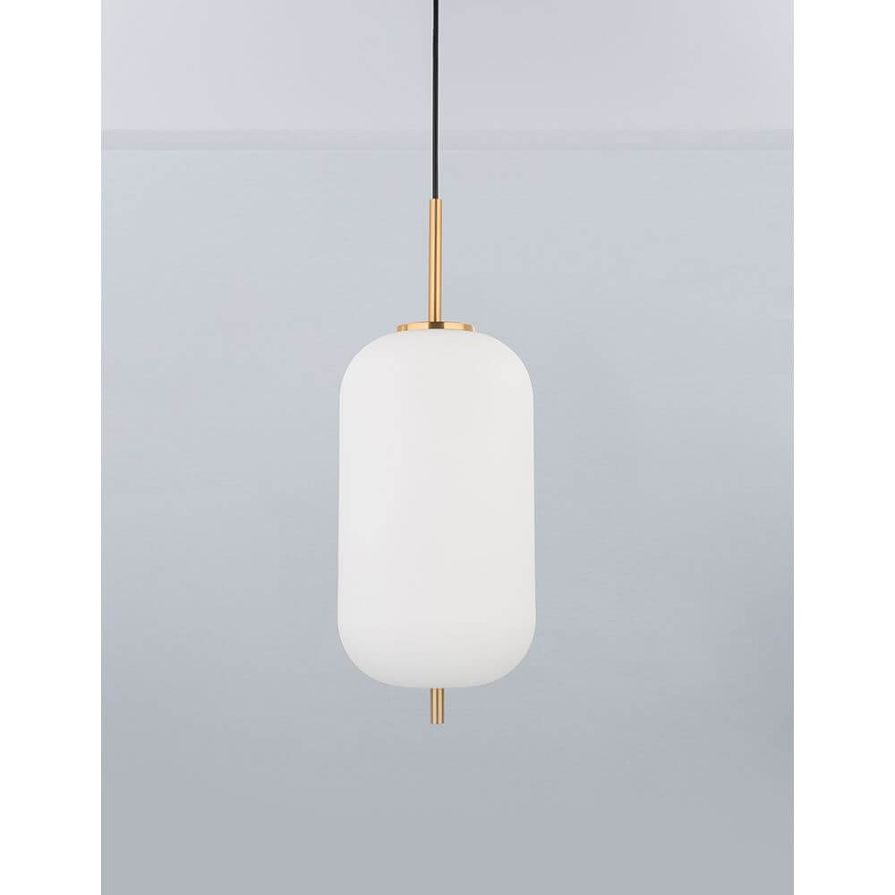 Lato Hängeleuchte Antik-Metall in modernem Design aus Glas und Metall, ideal für Ess- oder Wohnzimmer.