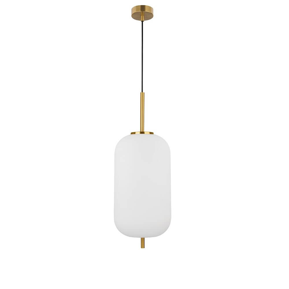 Lato Hängeleuchte Antik-Metall in elegantem Design aus Glas und Metall, ideal für Ess- oder Wohnzimmer.