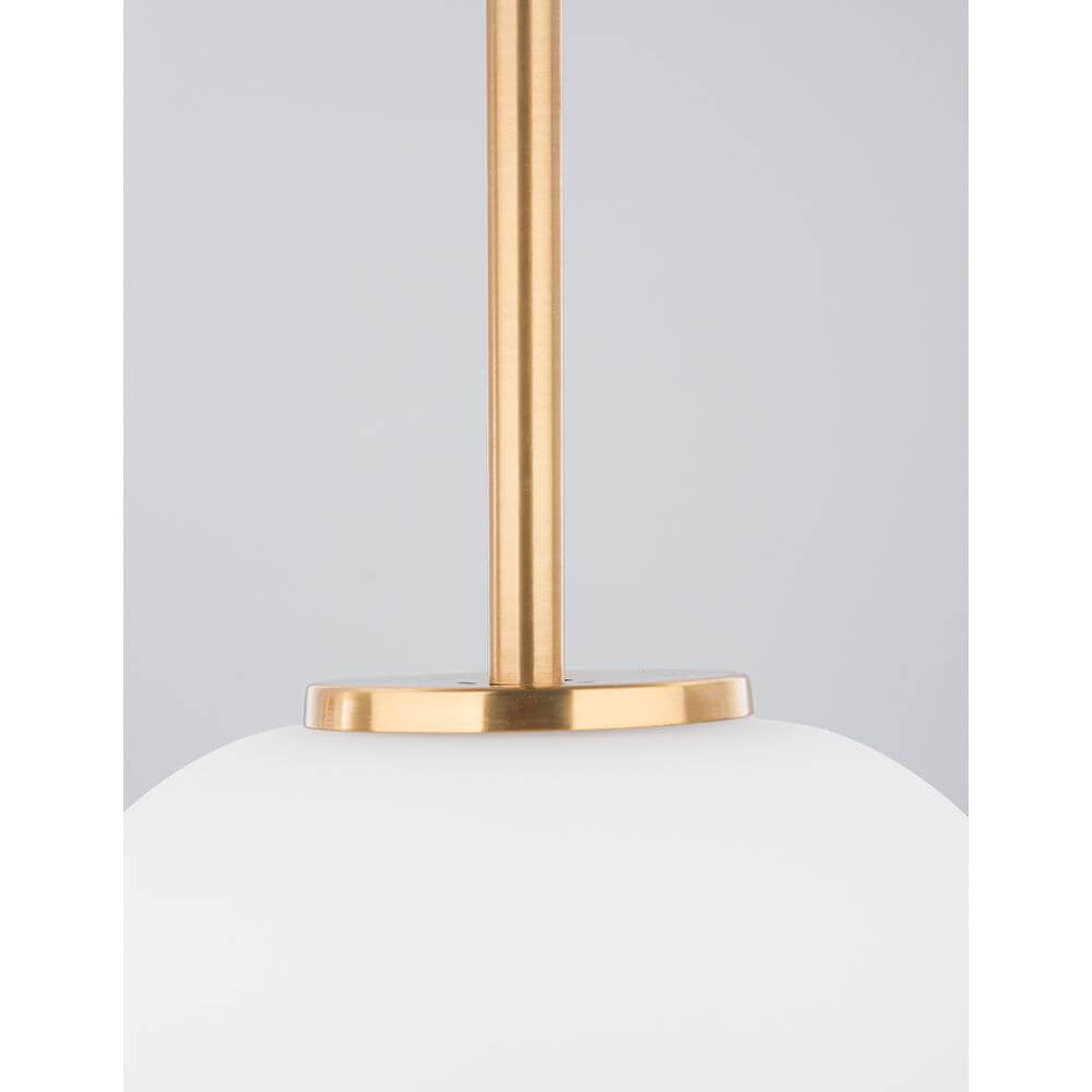 Lato Hängeleuchte Antik-Metall mit modernem Design aus Glas und antikem Metall, ideal für Ess- und Wohnzimmer.