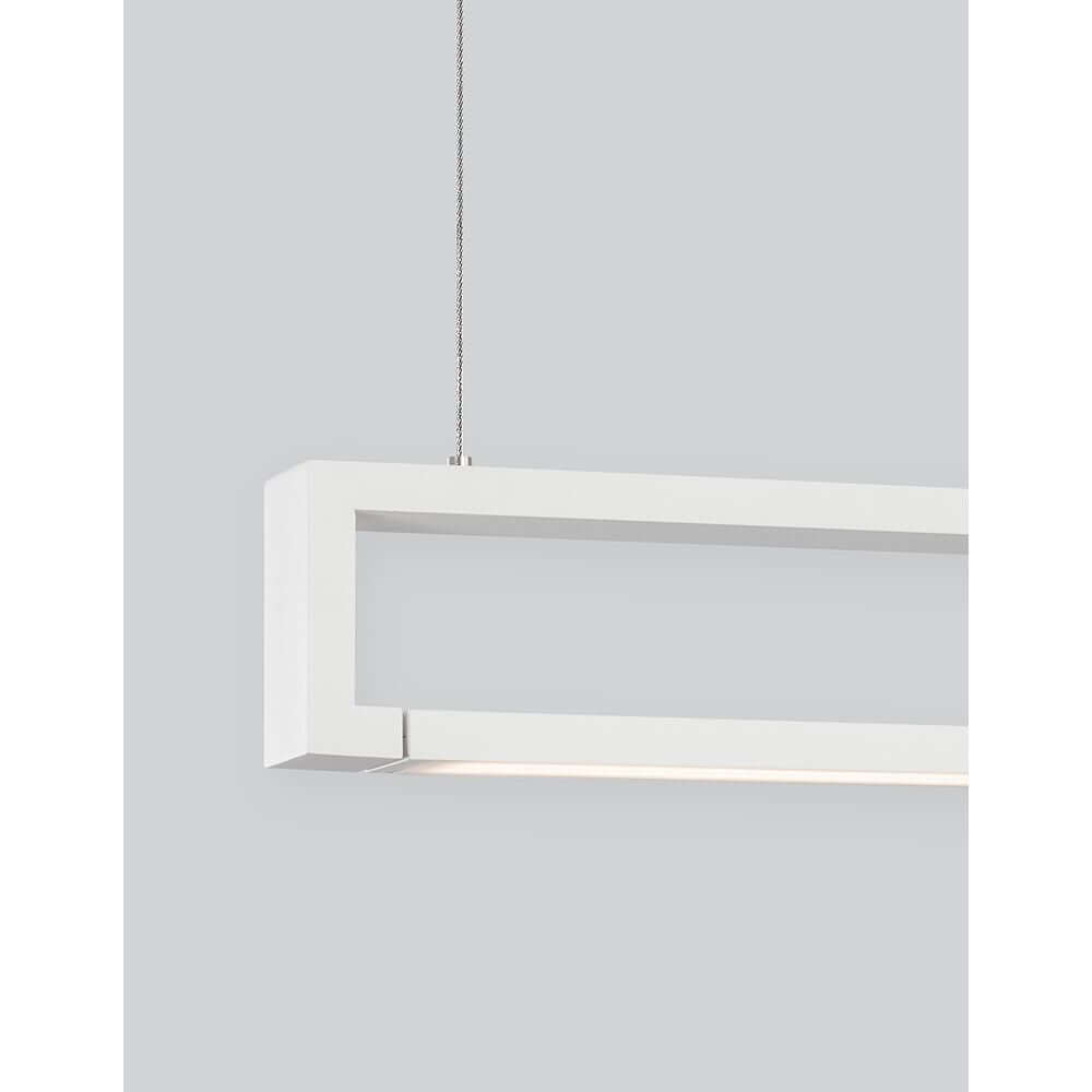 Line LED Hängeleuchte 130cm in modernem, minimalistischen Design, ideal für stilvolle Innenräume.