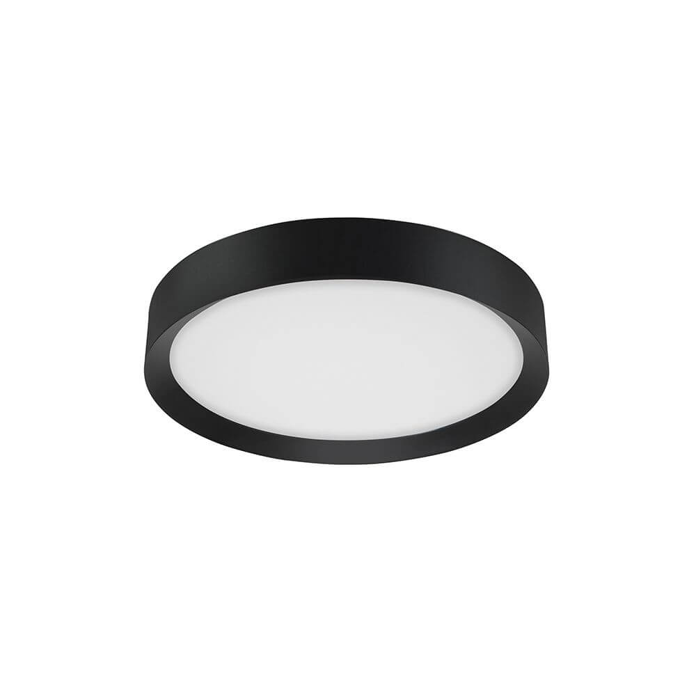 Alt Tag: Luton LED Deckenleuchte Ø 55cm – moderne schwarze runde Deckenleuchte, energiesparende LED für Esszimmer, Flur, Schlaf- oder Wohnzimmer
