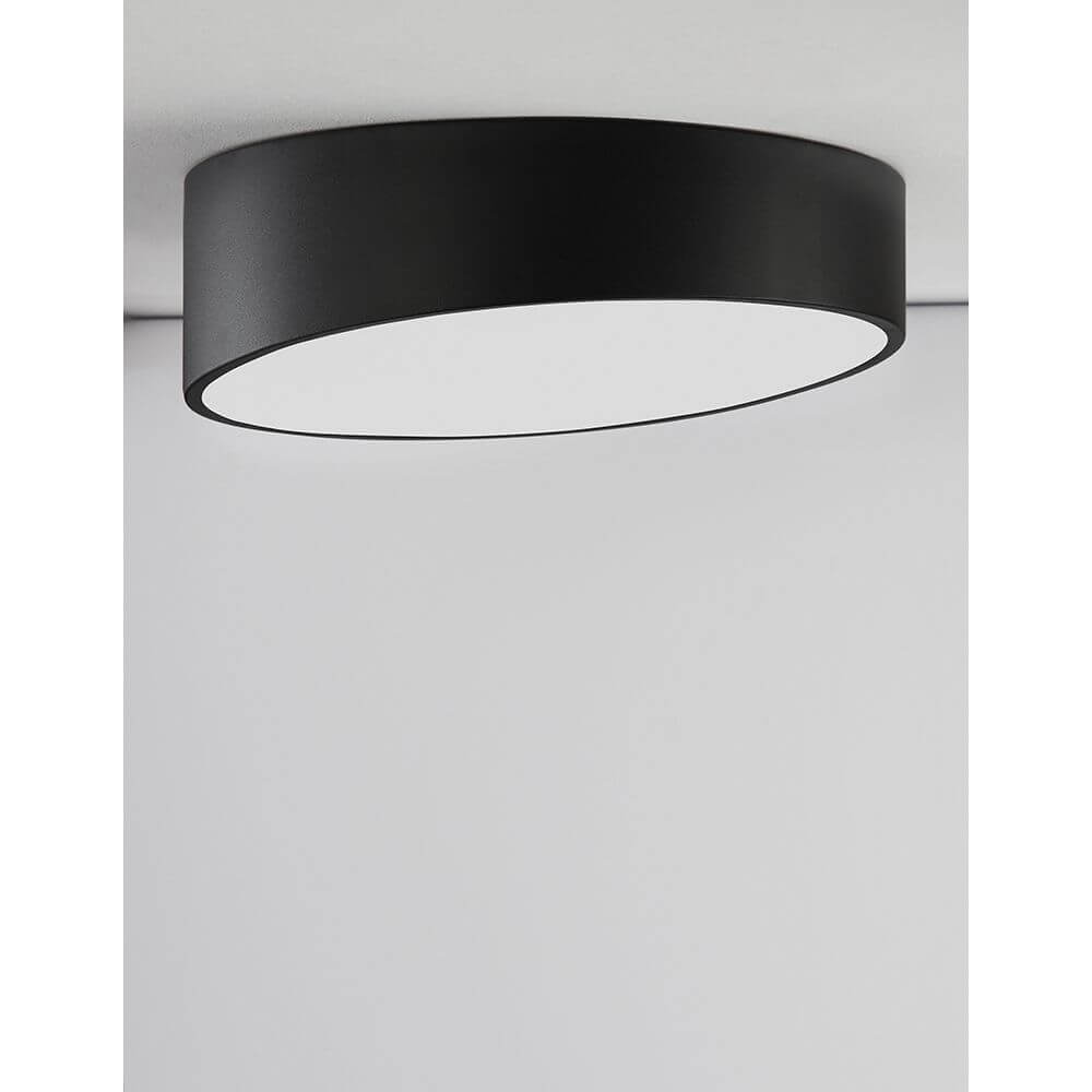 Maggio LED Deckenlampe Ø 50cm Metall Acryl in modernem schwarzem Design, ideal für jedes Zuhause.