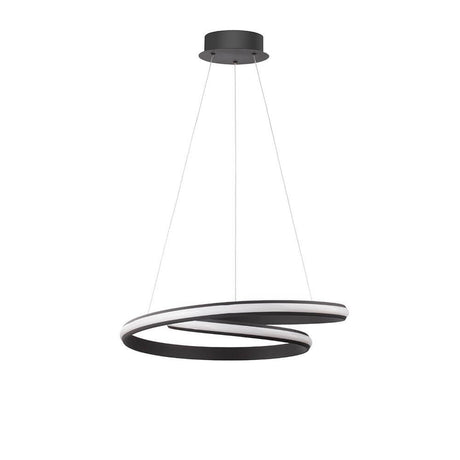 Malvi LED Hängelampe Sandig-Schwarz mit modernem Design und minimalistischem Look, perfekt für Wohnzimmer oder Essbereich.