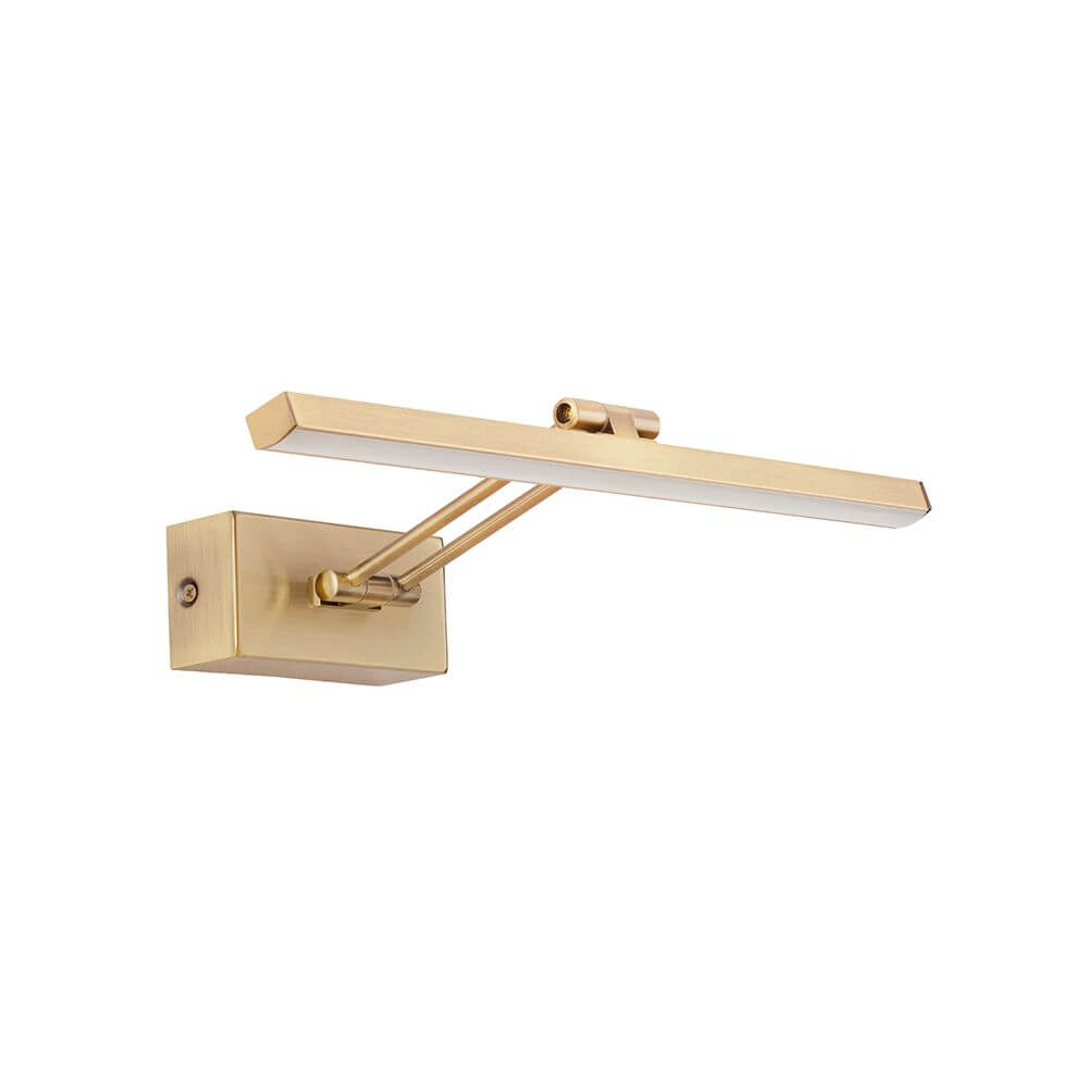 Marnell LED Wandlampe Antik-Messing mit elegantem, schlankem Design und warmem Licht.