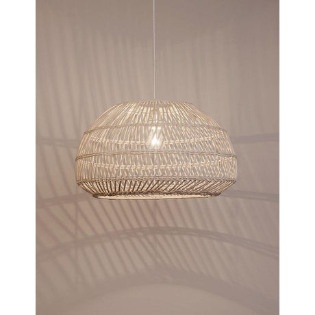 Melody Hängelampe Natur Rattan aus handgefertigtem Rattan im skandinavischen Ethno-Stil für gemütliches Licht