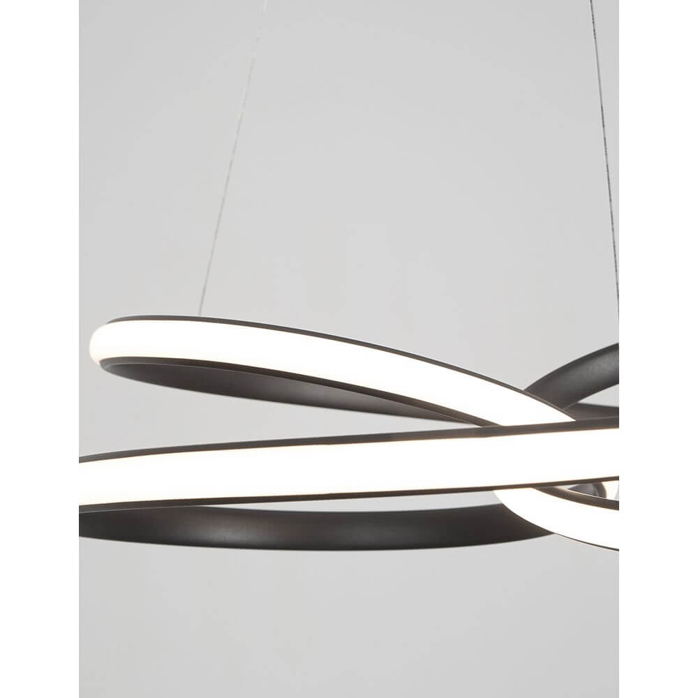 Menton LED Hängeleuchte: moderne Pendelleuchte mit minimalistischem Design aus Aluminium und Acryl.