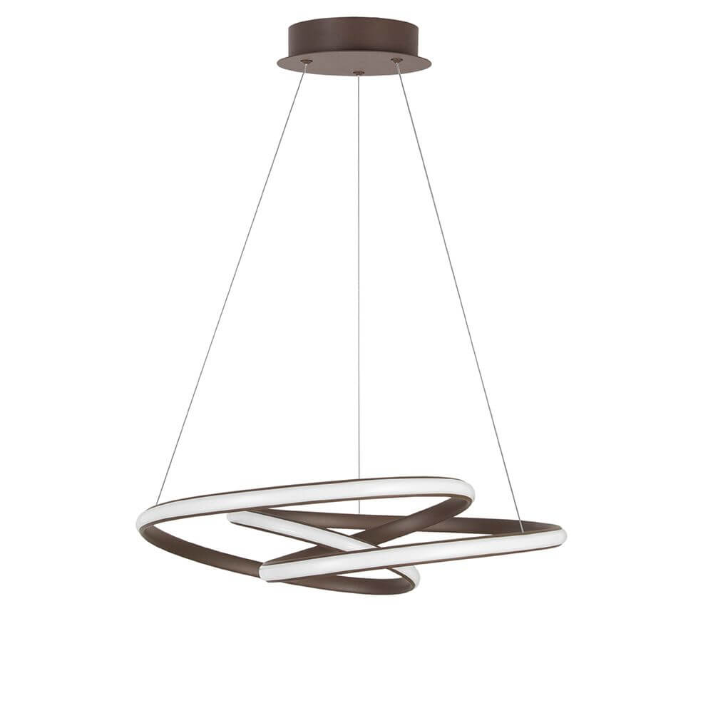 Menton LED Hängeleuchte mit modernem, minimalistischen Design aus Aluminium und Acryl, ideal für Wohnzimmer oder Esstisch.