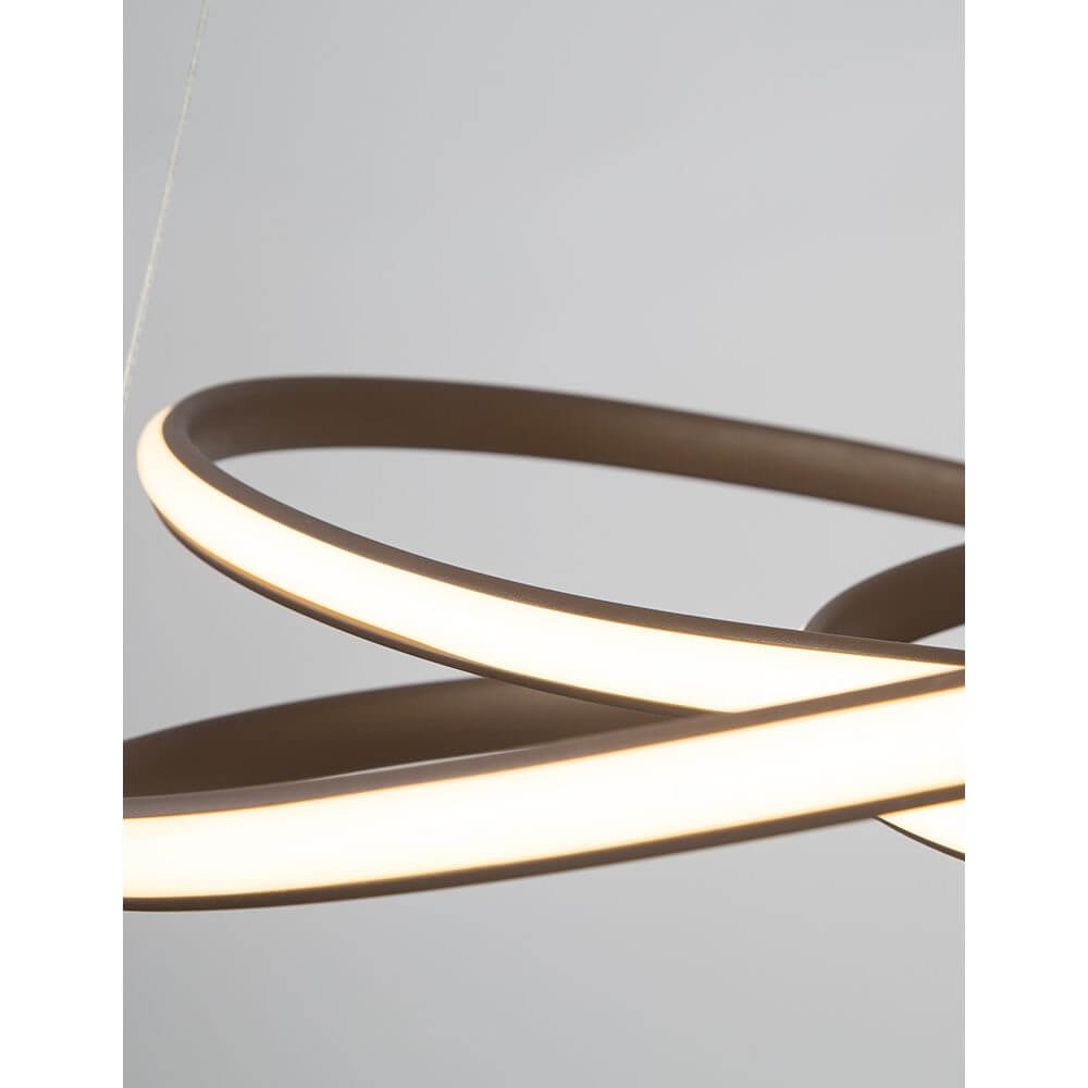 Menton LED Hängeleuchte: moderne Pendelleuchte mit minimalistischem Design aus Aluminium und Acryl.