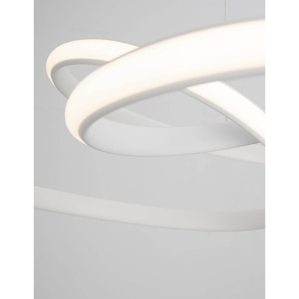 Menton LED Hängeleuchte: moderne Pendelleuchte mit minimalistischem Design aus Aluminium und Acryl.