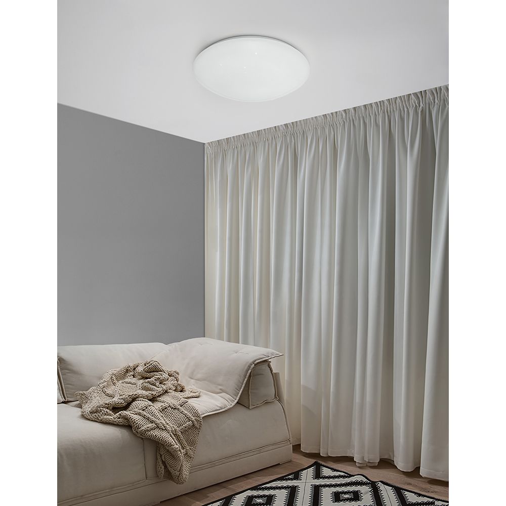 Minori ceiling lamp Ø 40cm glass white