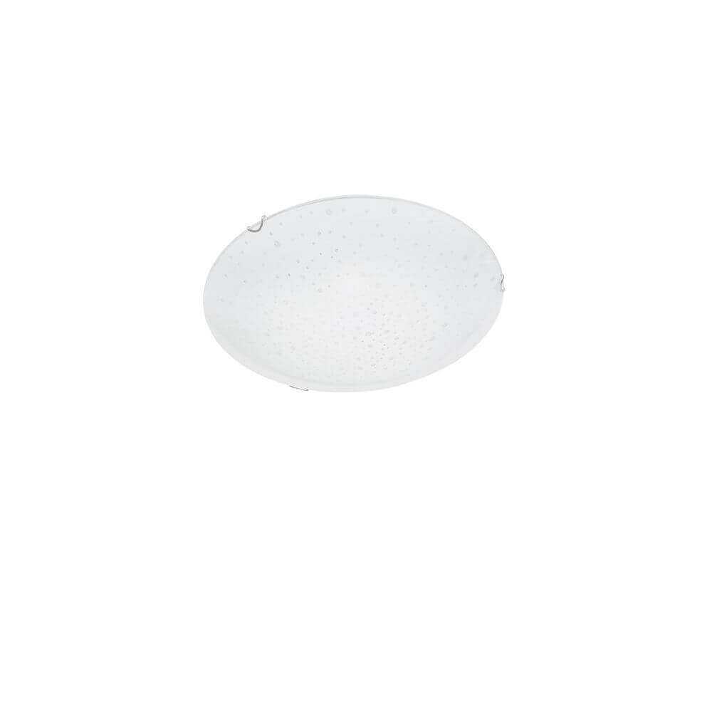 Minori Deckenlampe Ø 40cm Glas Weiß - moderne Deckenleuchte mit elegantem Design und dekorativem Muster.
