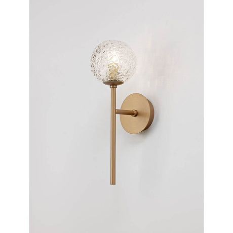 Mirano Kugel Wandlampe Gold, Klar