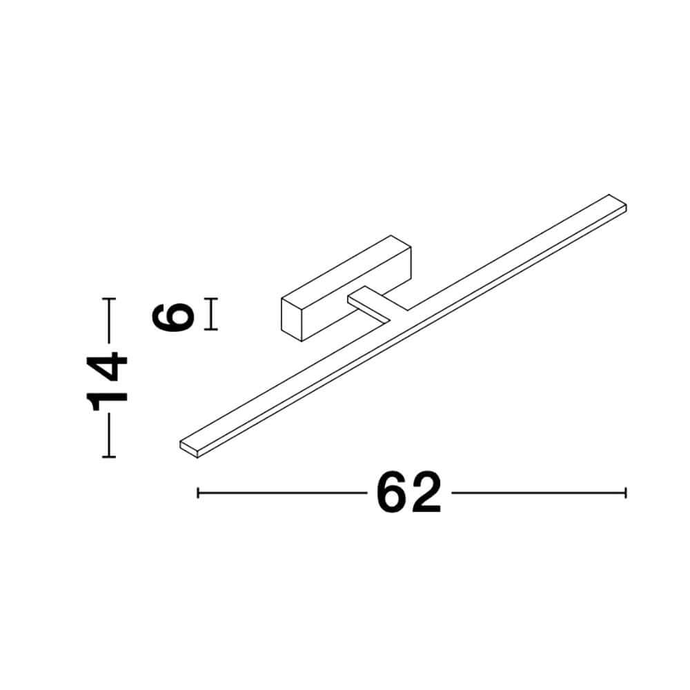 Mondrian LED Bad Spiegel- & Wandleuchte