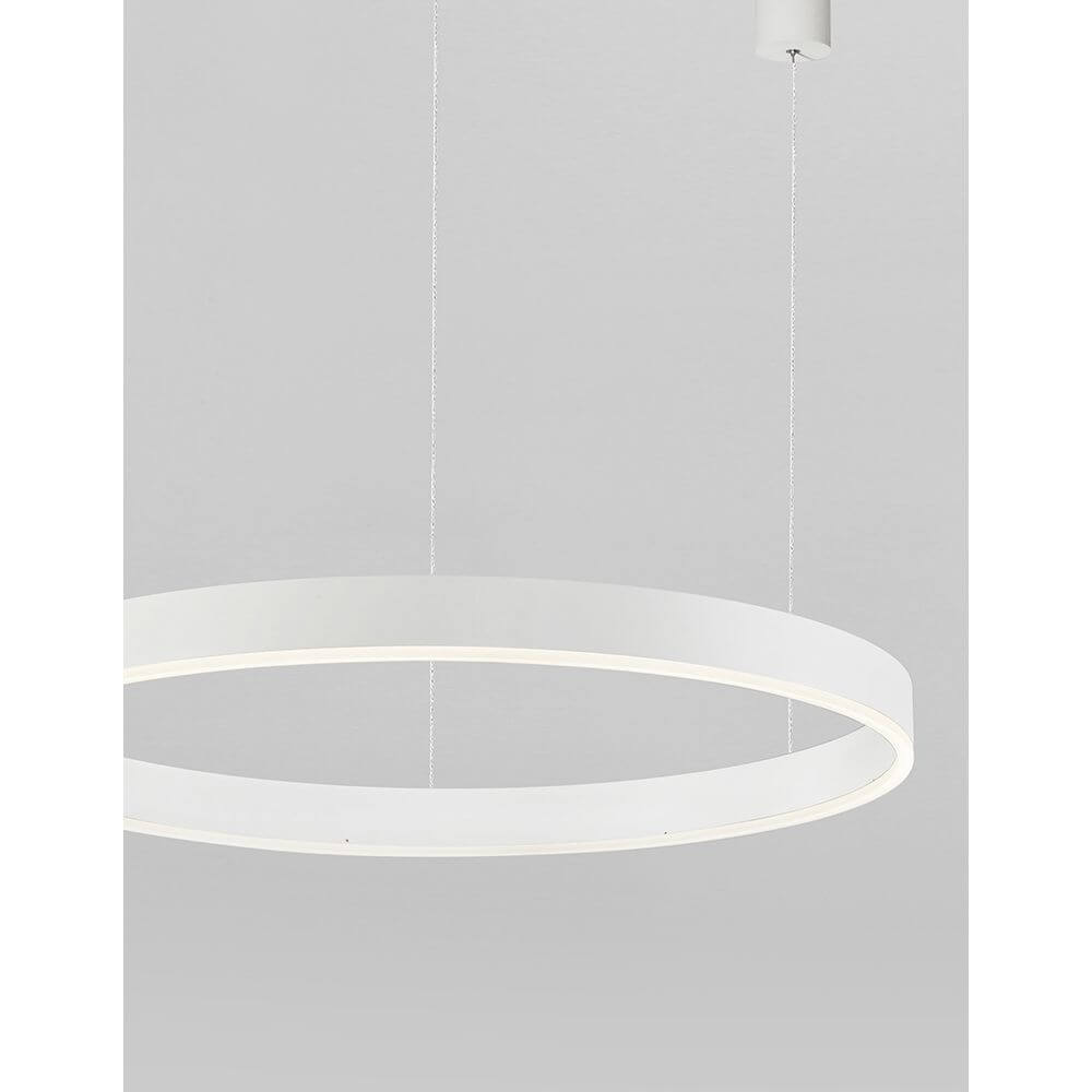 Motif LED Hängeleuchte Ø 100cm modernes Design aus Aluminium und Acryl mit warmweißem Licht.