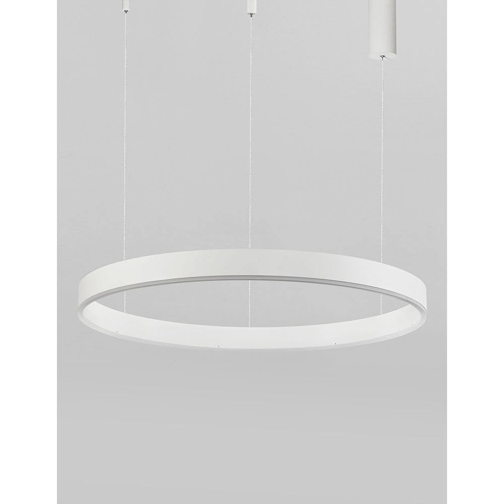 Motif LED Hängeleuchte Ø 100cm in modernem, minimalistischen Design, aus Aluminium und Acryl, ideale Beleuchtung für Wohnräume.
