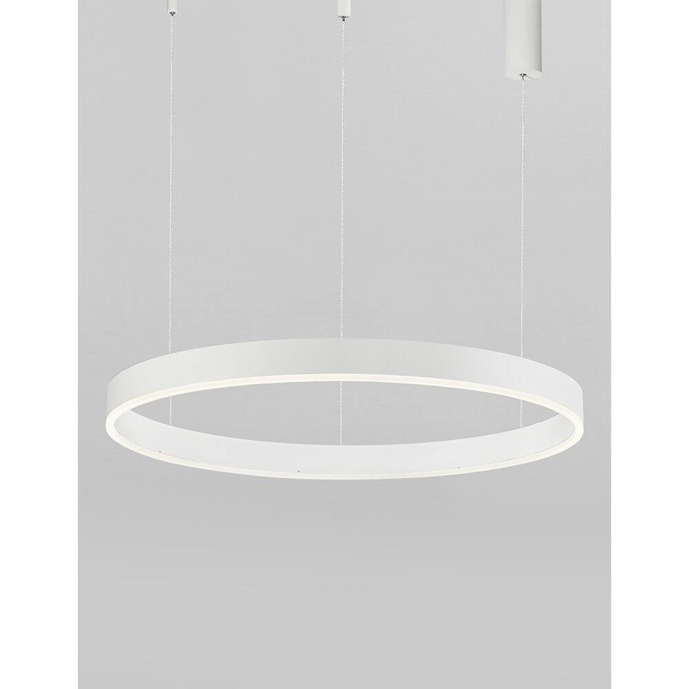 Motif LED Hängeleuchte Ø 100cm, moderne Deckenleuchte mit minimalistischem Design aus Aluminium und Acryl.
