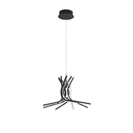 Norine LED Sort metal hængelampe i moderne design, ideel til stilfuld rumbelysning.