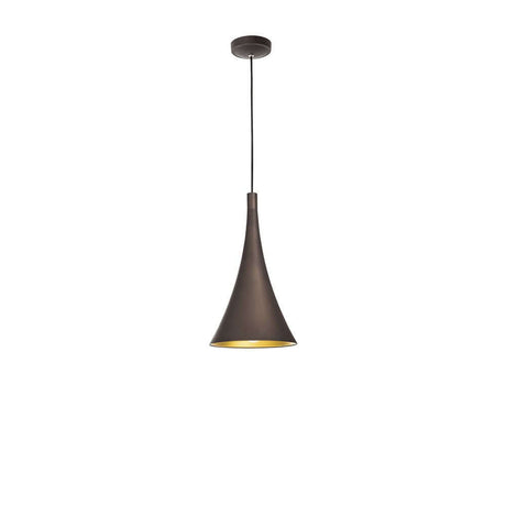 Nuorese pendant light brown, gold - elegant pendant lamp made of aluminium with a brown and gold design.