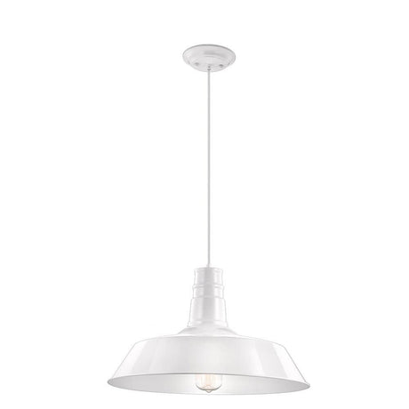 Osteria pendellampe i stål Ø 46 cm er en rustikk pendellampe i elegant hvitt.