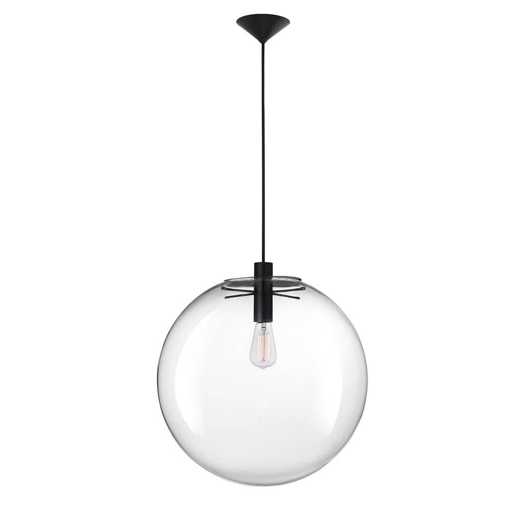 Ovvio Glas-Pendelleuchte Klar in modernem Design aus Glas und Metall, ideal für stilvolle Innenräume.