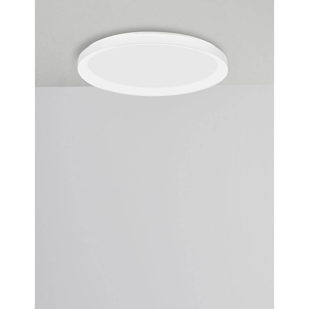 Pertino LED Deckenleuchte Ø 38cm Acryl an Decke montiert, modernes Design mit runder Form