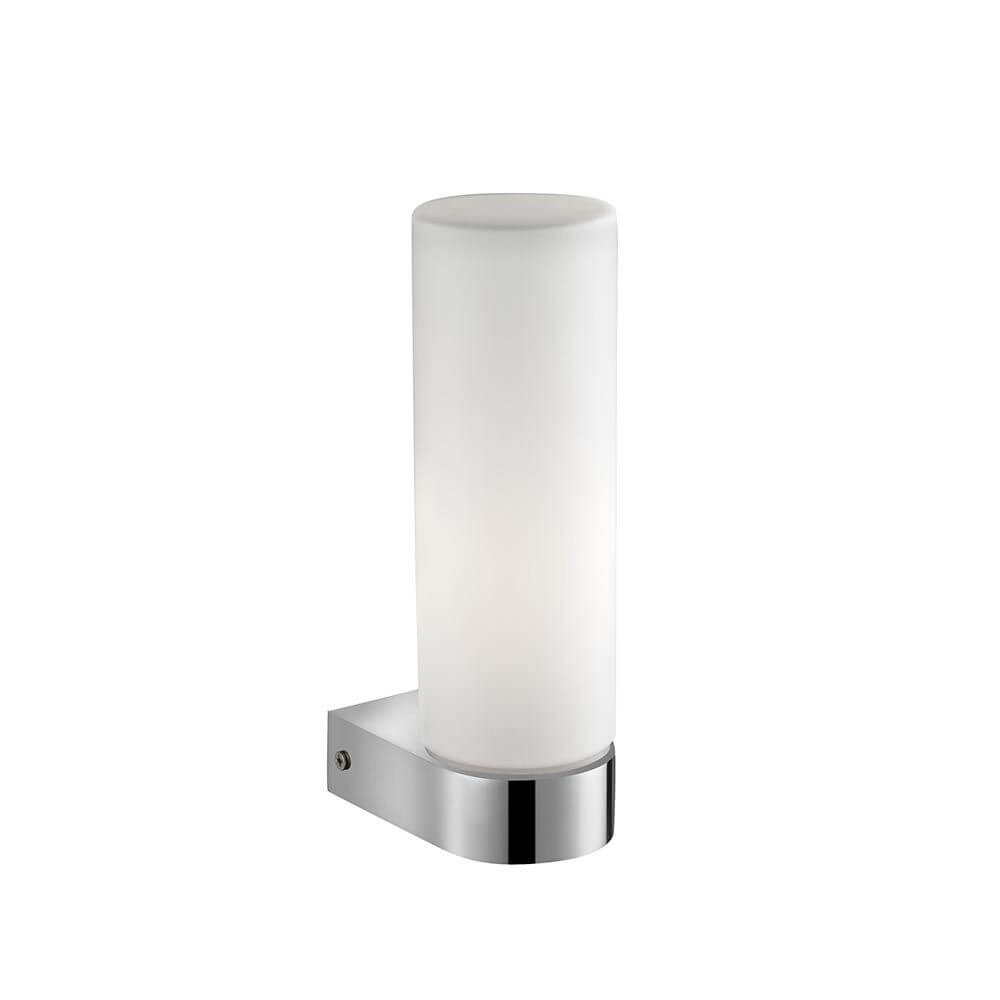 Nova Luce Polo Glas Bad-Wandlampe Weiß, Chrom mit elegantem Design und hochwertige Verarbeitung in Badezimmer.
