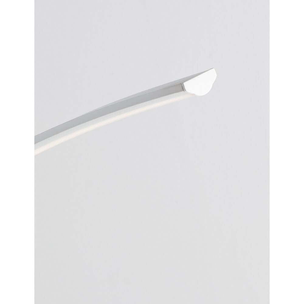 Premium LED Stehlampe Gebogen – elegante gebogene Acryl-Aluminium Stehleuchte, warmweißes LED-Licht für Wohnzimmer und Esszimmer