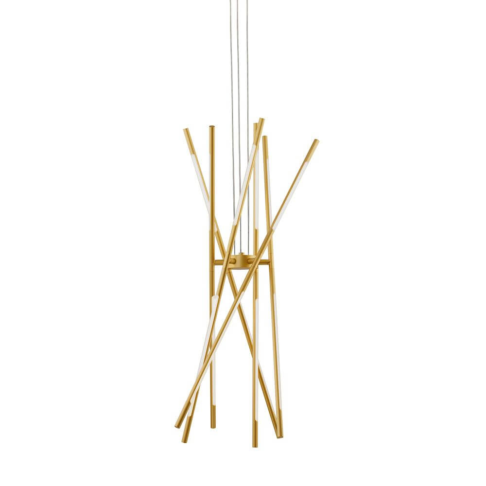 Raccio LED Hängeleuchte mit filigranen, drehbaren Armen und elegante Lichtverteilung.