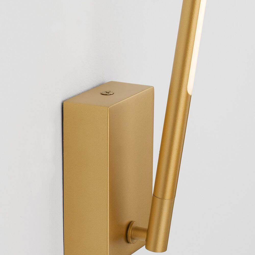Raccio LED Wandleuchte Metall, Acryl in elegantem Goldfinish, modernes Design für jeden Raum.