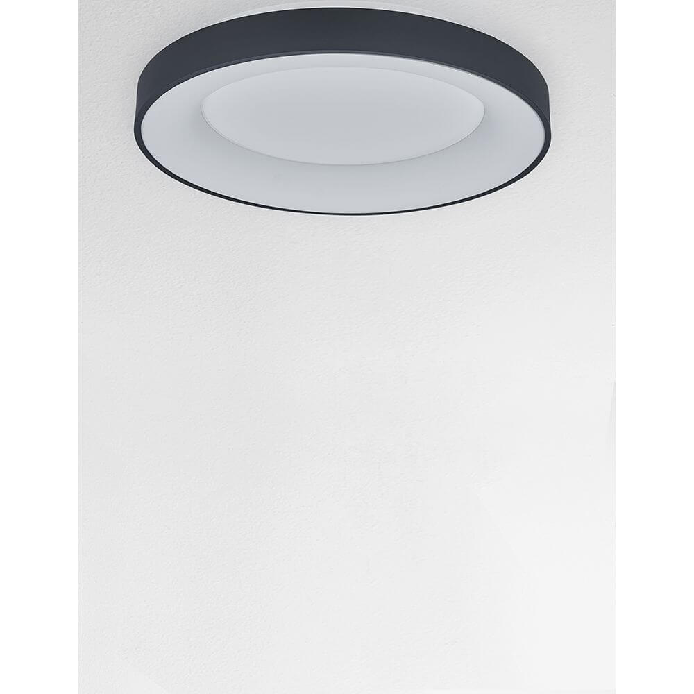 Rando LED Smart Deckenlampe Ø 60cm in modernem Design mit Aluminium und Acryl, minimalistisch und elegant.